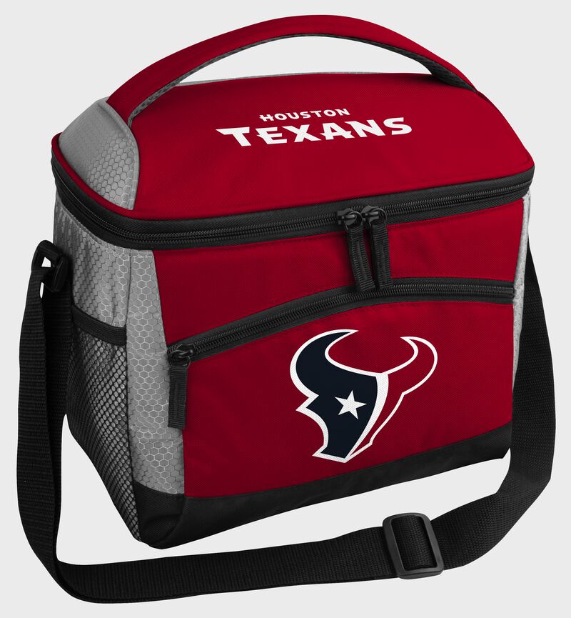 A Houston Texans 12 can soft sided cooler