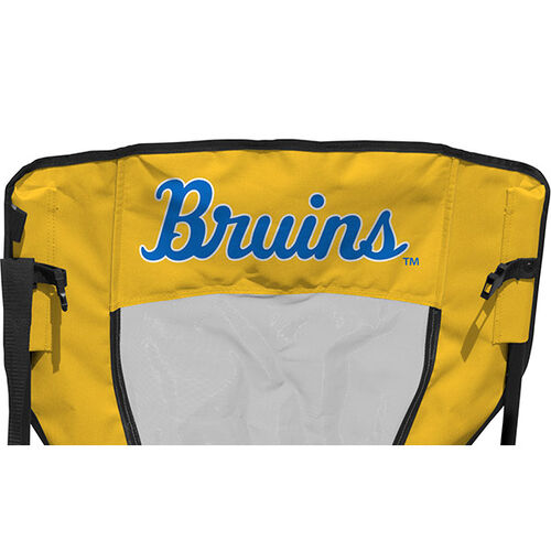 Back of Rawlings Blue and Gold NCAA UCLA Bruins High Back Chair With Team Name SKU #09403065518