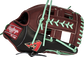 Web back view of sherry and black 2021 Arizona Diamondbacks Heart of the Hide glove image number null