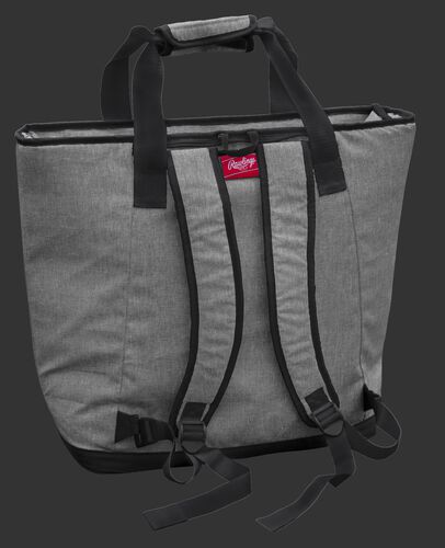 Back of a Pittsburgh Steelers tote cooler with backpack straps - SKU: 10311082111