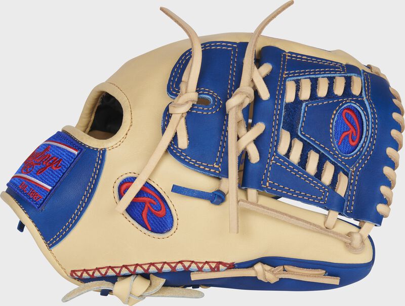 Thumb of a camel 2022 exclusive Heart of the Hide R2G infield/pitcher's glove with a royal laced 2-piece solid web - SKU: PROR205-30CR