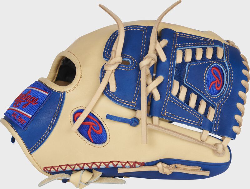 Thumb of a camel 2022 exclusive Heart of the Hide R2G infield/pitcher's glove with a royal laced 2-piece solid web - SKU: PROR205-30CR