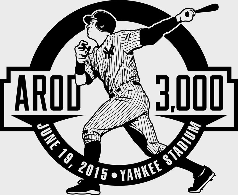MLB 2015 Alex Rodriguez 3000 Career Hits Baseball