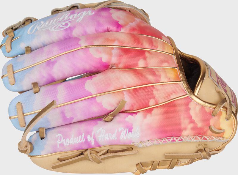 Back of a Sierra Romero Heart of the Hide 12-inch Fastpitch Softball Glove loading=