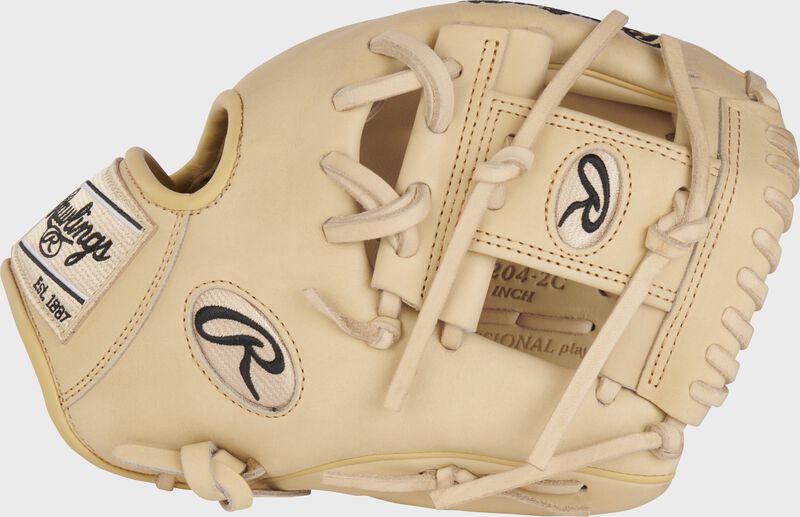 Thumb of a camel Heart of the Hide R2G 11.5" infield glove with a camel I-web - SKU: RSGPROR204-2C loading=