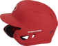 Left-side view of Mach Left Handed Batting Helmet with EXT Flap | 1-Tone, Scarlet image number null