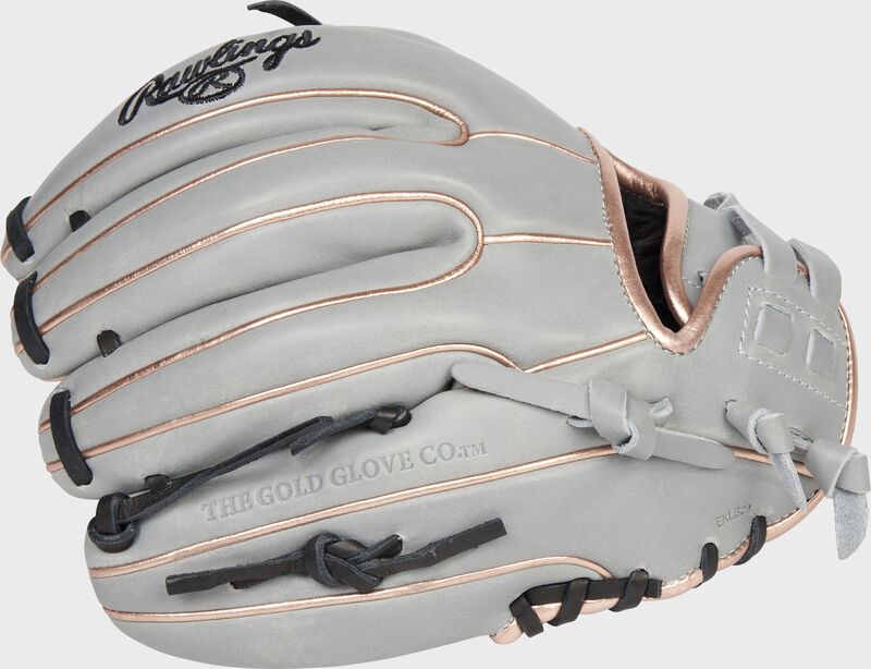 Back of a gray Rawlings Liberty Advanced 11.75-inch Color Series glove - SKU: RLA715SB-31GRG loading=
