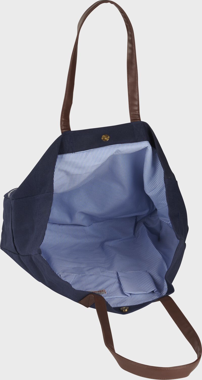 Inside of a women's gameday tote bag - SKU: P50253