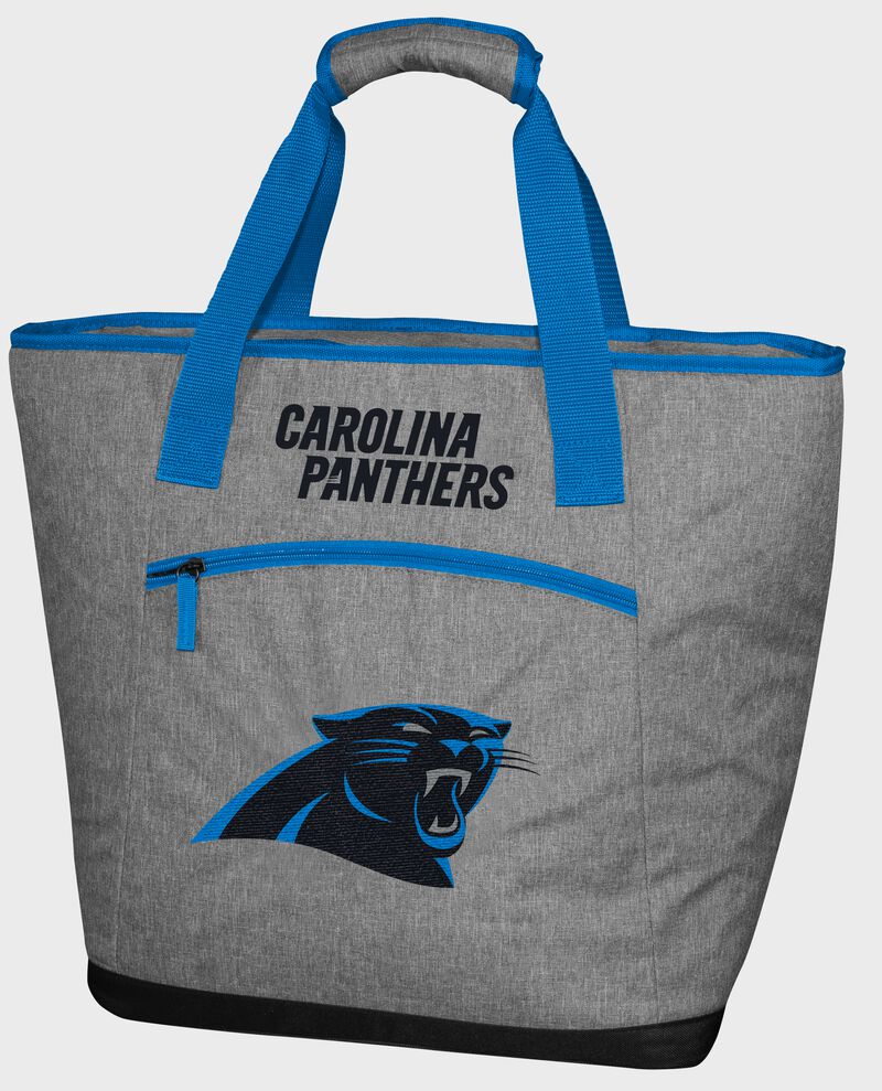 A Carolina Panthers 30 can tote cooler