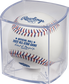 A 2022 MLB All-Star Game baseball in a clear display cube - SKU: EA-ASBB22-R image number null
