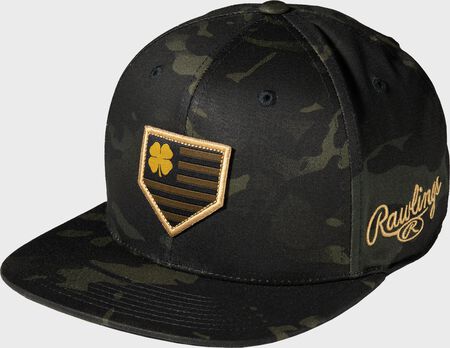 Rawlings Black Clover Camouflage Snapback Hat, Adult & Youth