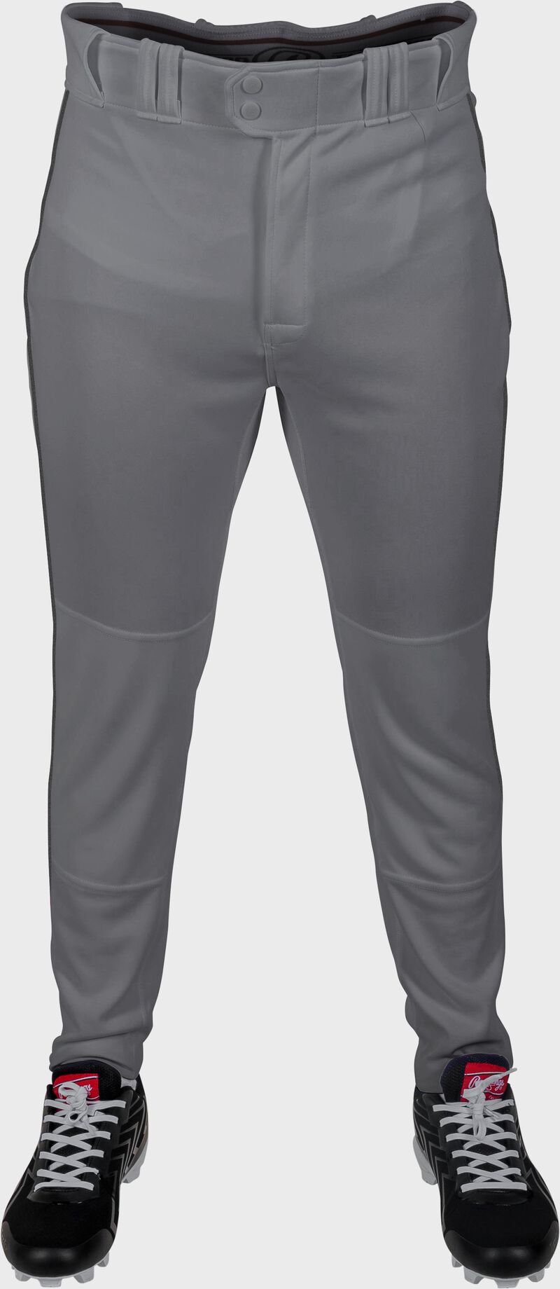 Rawlings 150 Jogger Fit Piped Baseball Pants, Youth 2XL, Blue Gray/Black