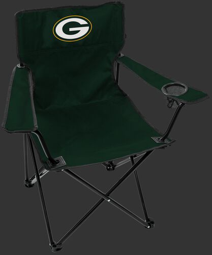 Front of Rawlings Green NFL Green Bay Packers Gameday Elite Chair With Team Logo SKU #00551068111