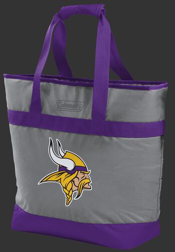 Rawlings Minnesota Vikings 30 Can Tote Cooler In Team Colors With Team Logo On Front SKU #07571075111