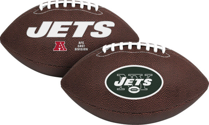 Brown NFL New York Jets Air-It-Out Youth Size Football With Team Name and Logo SKU #08041079121