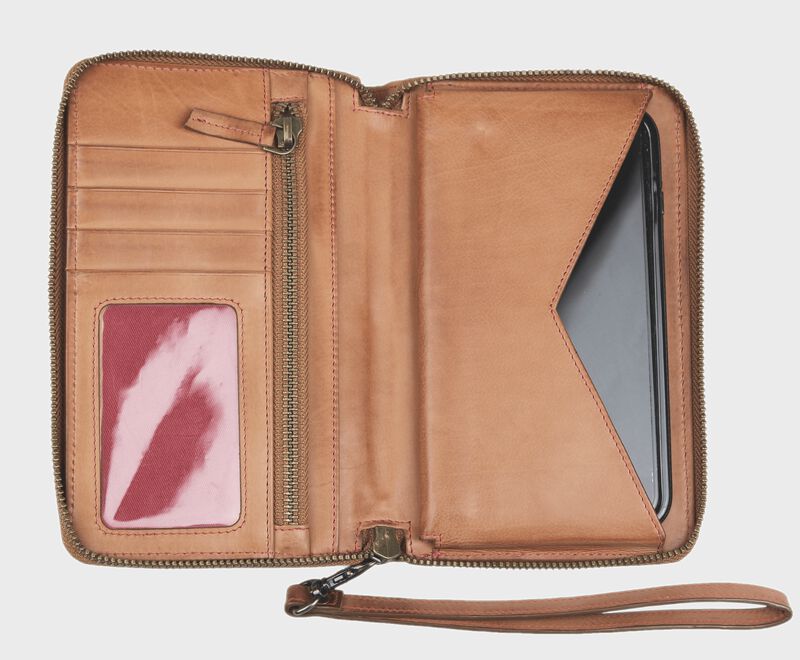 Baseball Stitch iPhone Zip Wallet