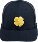 Front view of Rawlings Black Clover Gold Glove Fitted Hat - SKU: BCR1GG0571 image number null