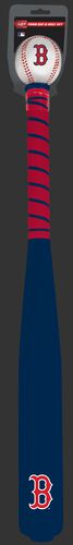 Front of Rawlings Boston Red Sox Foam Bat and Ball Set in Team Colors With Team Name and Logo On Front SKU #01860024111