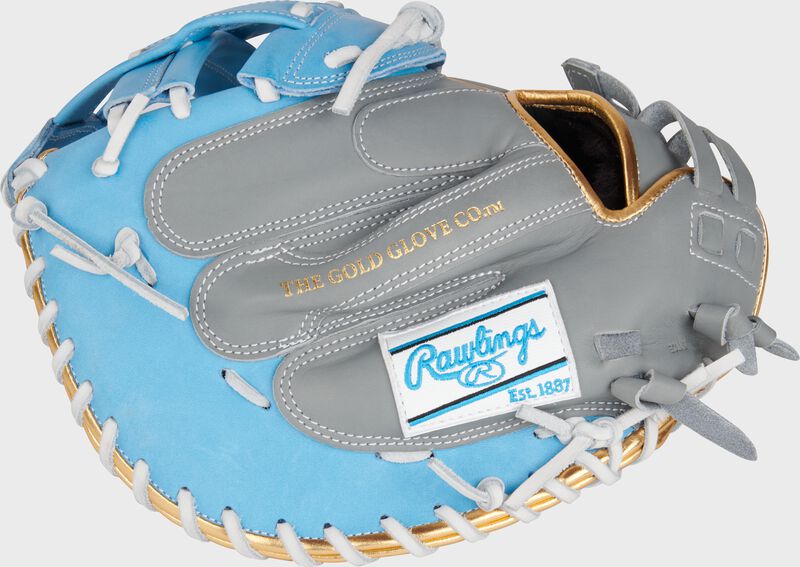Liberty Advanced Color Series 34 in Catcher's Mitt, Gray/Columbia Blue, Right