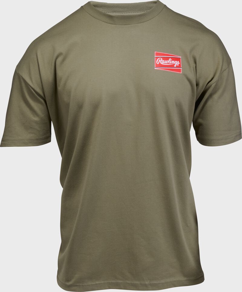 Rawlings Vintage 1961 T-Shirt, Olive, Adult S