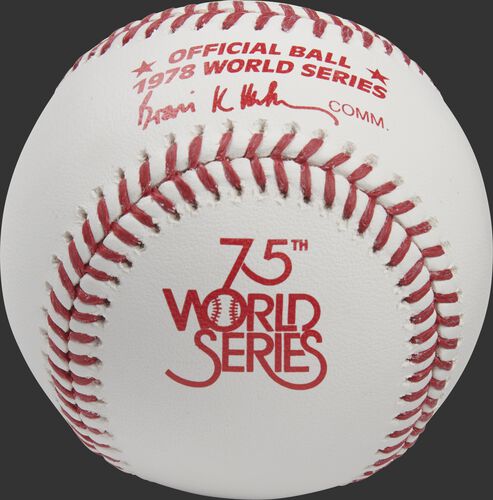 1978 World Series logo printed on a Major league baseball - SKU: RSGEA-WSBB78-R