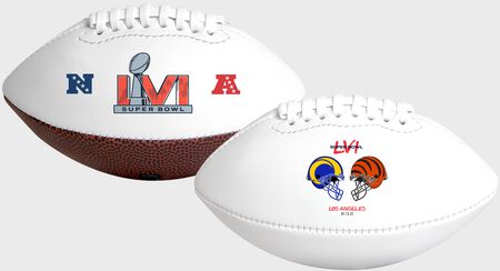 Super Bowl 56 Bengals vs Rams Youth Size Dueling Football