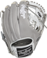 Back of a gray Heart of the Hide R2G 11.5-Inch I-web glove with a black Rawlings patch - SKU: RSGPROR204-2GWP image number null