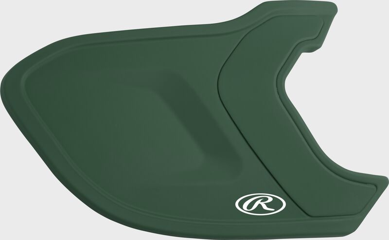 Outside view of Matte Dark Green Mach EXT Batting Helmet Extension For Right-Handed Batter - SKU: MEXTR