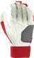 White palm of a scarlet 2022 Workhorse batting glove - SKU: WH22BG-S image number null