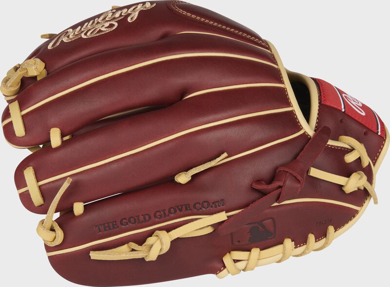 Sherry back of a Sandlot Series 11.5-Inch infield glove with the MLB logo on the pinky - SKU: S1150IS