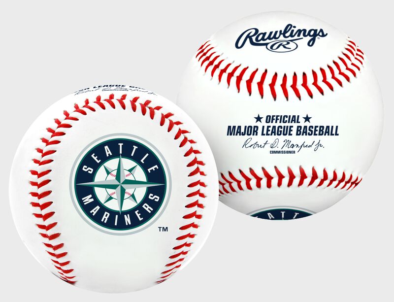 2 views of a MLB Seattle Mariners baseball