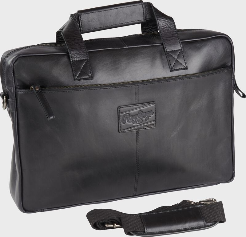 Ace Leather Messenger Bag | Black