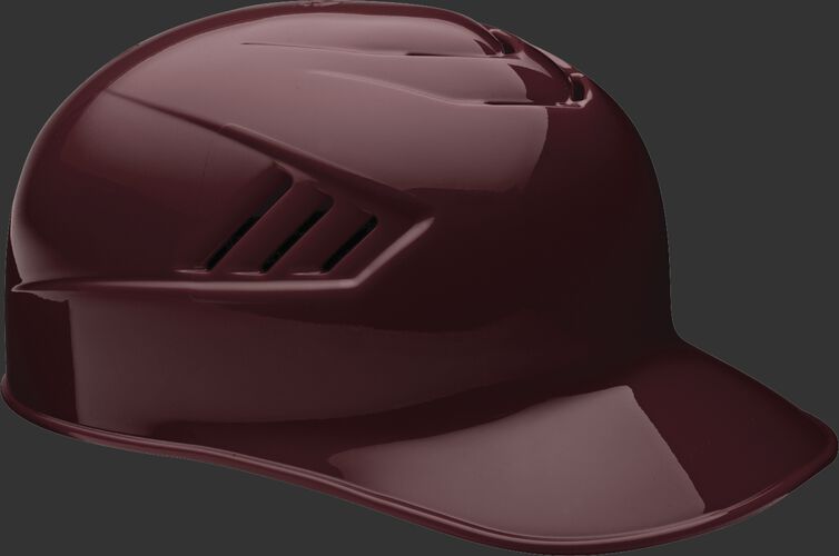 A maroon CFPBH Coolflo adult base coach helmet with Coolflo vents
