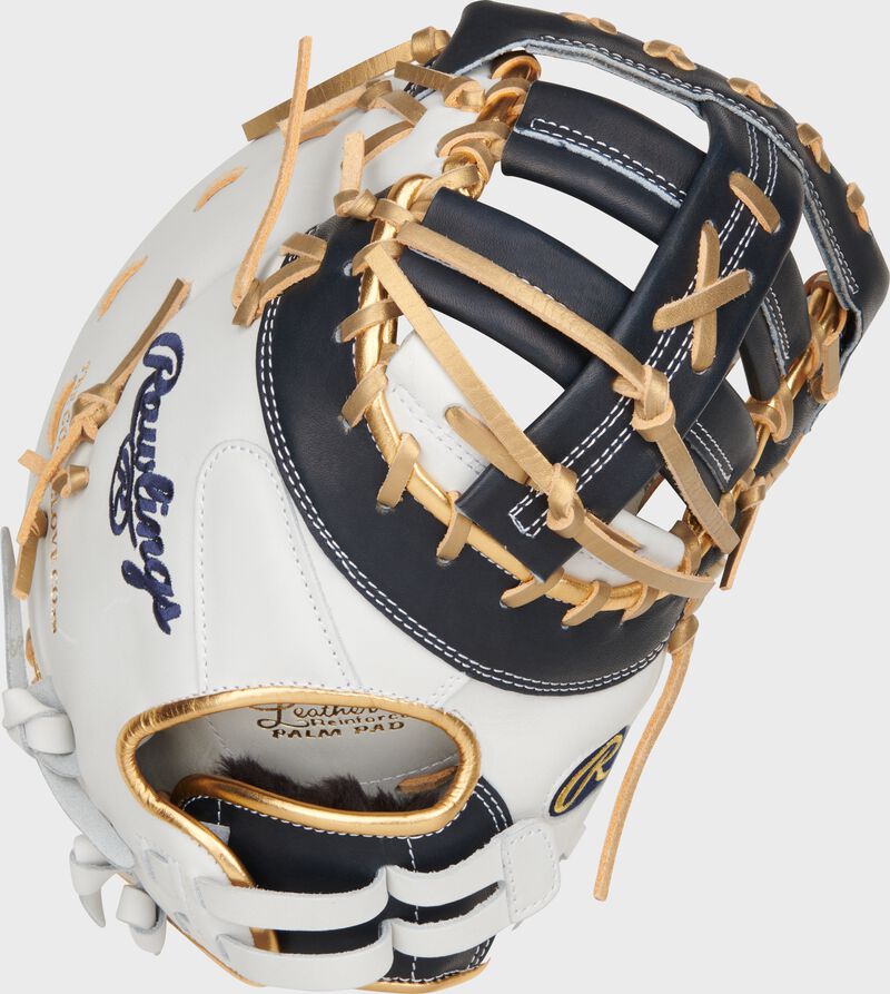 Liberty Advanced Color Series 13 in 1st Base Mitt, White/Navy, Left