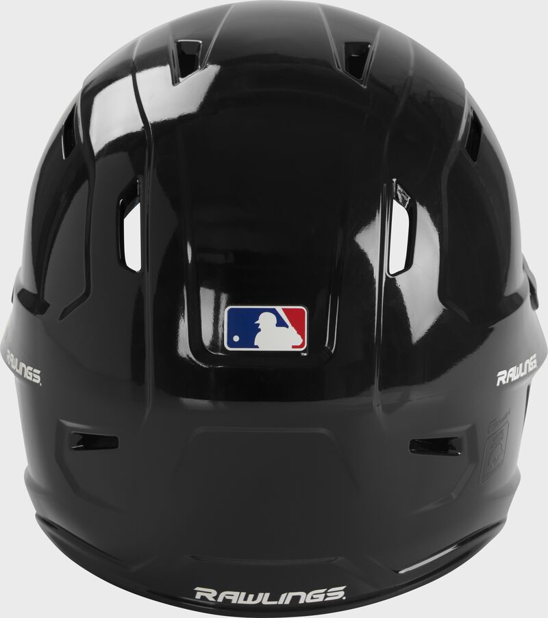 Back view of Rawlings Mach Gloss Batting Helmet - SKU: MCH01A loading=