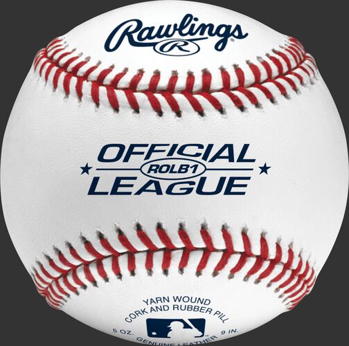 ROLB1 Official League youth baseball with raised seams