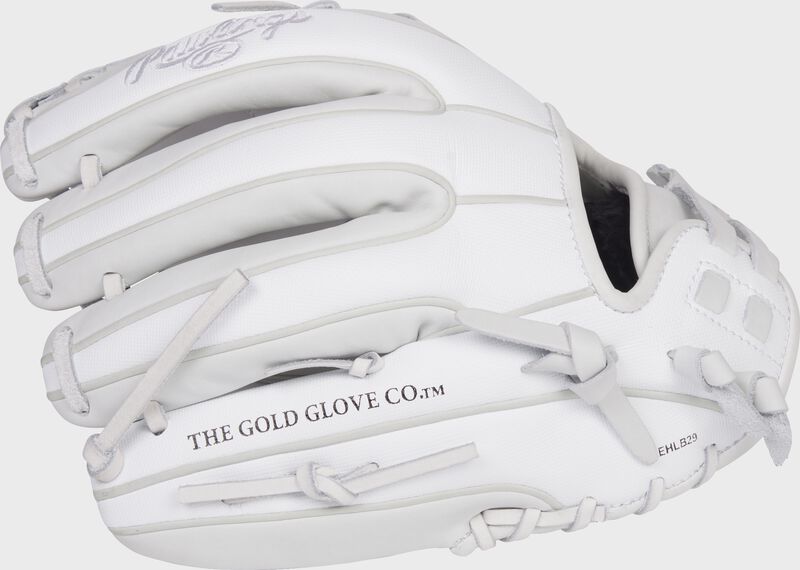 Back of a white Rawlings Liberty Advanced 11.75-inch Color Series glove - SKU: RLA715SB-31WSS loading=