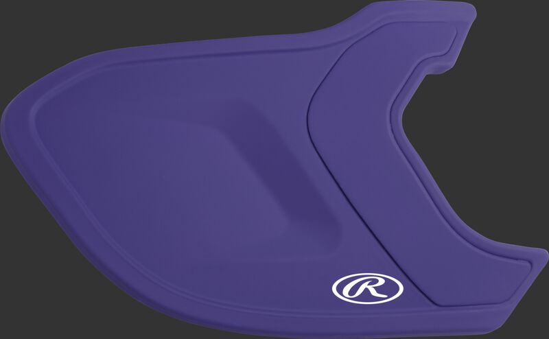 A matte purple MEXT Mach EXT batting helmet extension