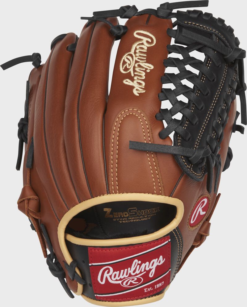 Shell back view of Sandlot Series™ 11.75-in infield/pitching glove image number null