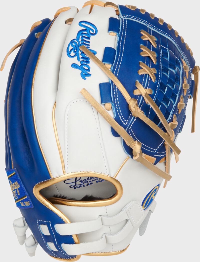 Liberty Advanced Color Series 12.5 in Fastpitch Glove, White/Royal, Right