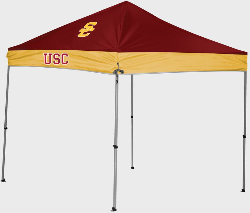 A USC Trojans 9'x9' straight leg canopy loading=