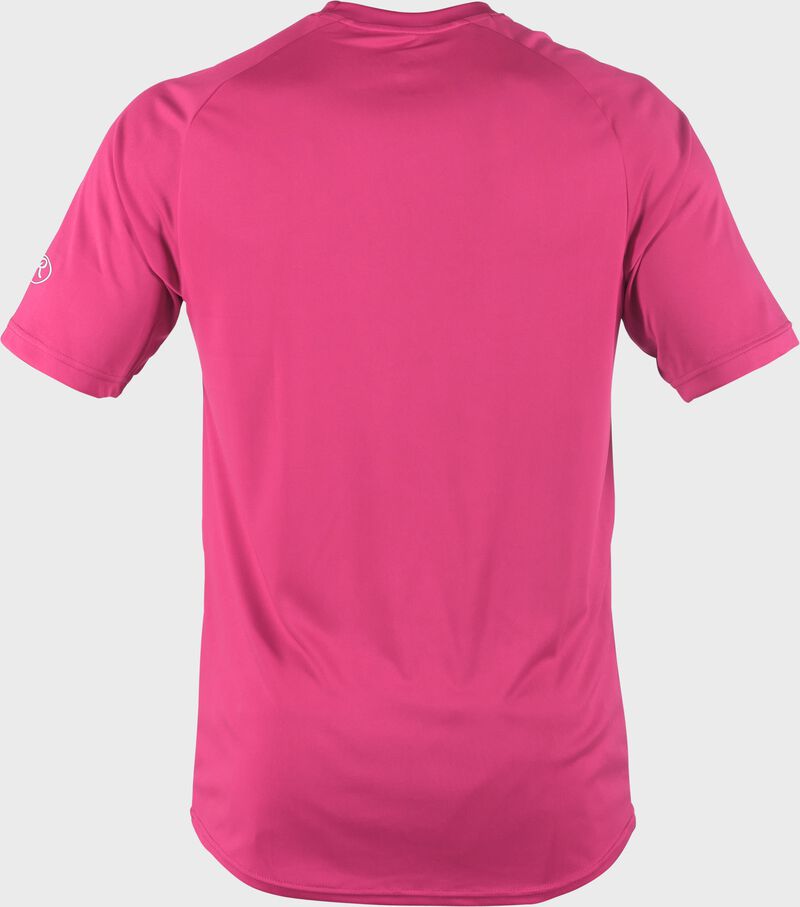 Back of RTT Hot Pink Adult crew neck short sleeve jersey