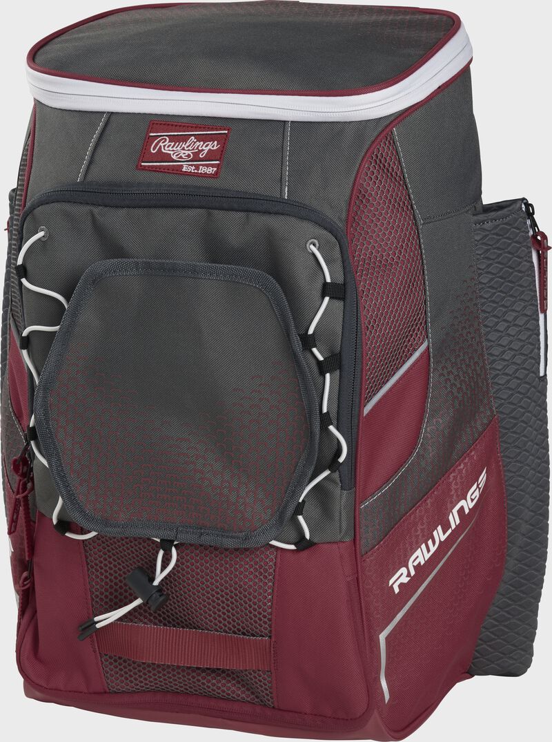 Front right angle of a cardinal Impulse backpack - SKU: IMPLSE-C