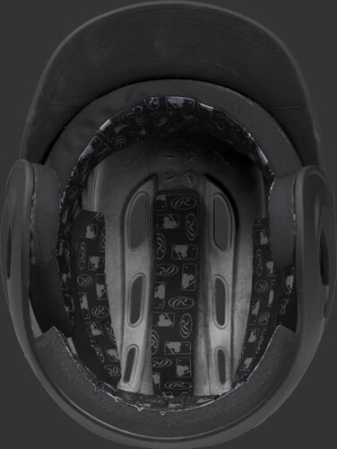 Coolflo High School/College Matte Batting Helmet Black