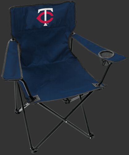 Front of Rawlings Navy Blue MLB Minnesota Twins Gameday Elite Chair With Team Logo SKU #06110028111