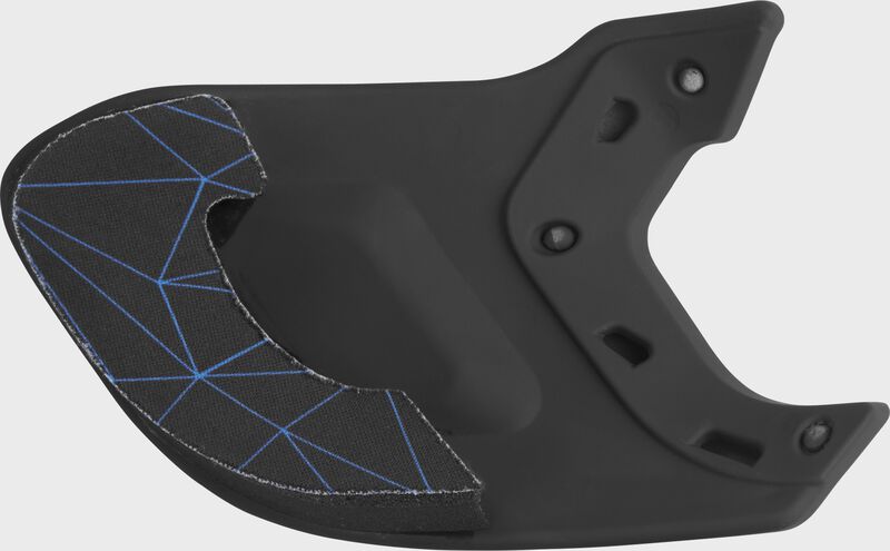 Inside view of Matte Black Mach EXT Batting Helmet Extension For Right-Handed Batter - SKU: MEXTR loading=