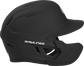Right-side view of Mach Left Handed Batting Helmet with EXT Flap | 1-Tone, Black image number null