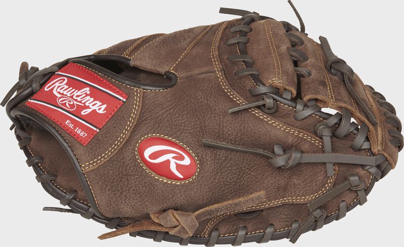 Web back view of Player Preferred 33-in Catchers Mitt