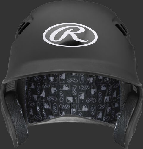Coolflo High School/College Matte Batting Helmet Black