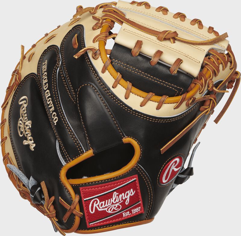 PROSCM33BCT Pro Preferred 33-inch catcher's mitt with a black kip leather back